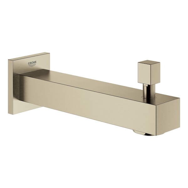 Eurocube Diverter Tub Spout, Brushed Nickel